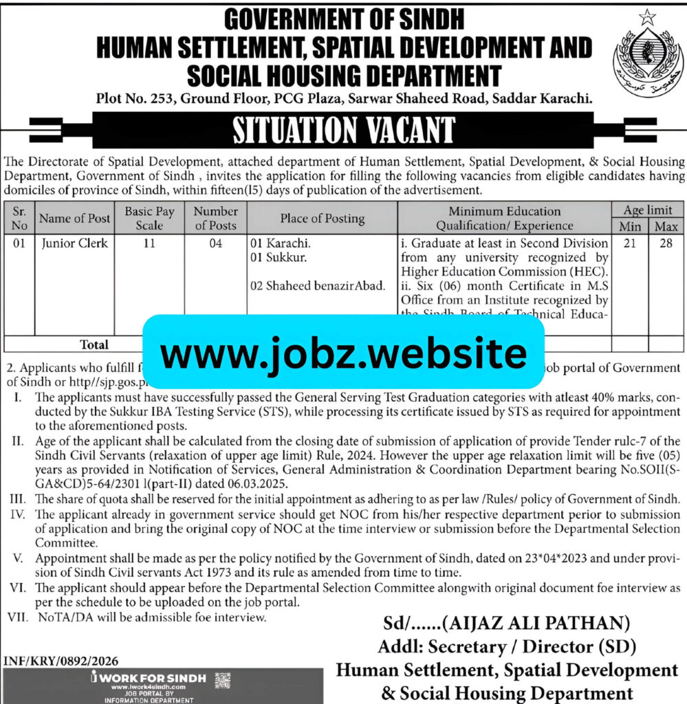 Jobs At Human Settlement Spatial Development
